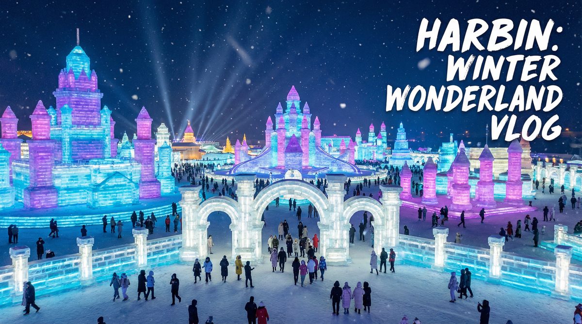 强上哈尔滨冰雪大世界视频